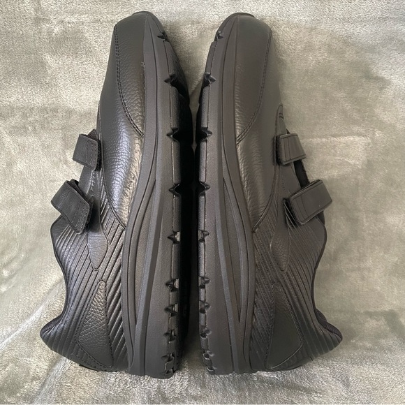 Brooks Addiction Walker V-Strap Leather Walking Shoes Black Size 14 Wide NWT - Picture 5 of 11